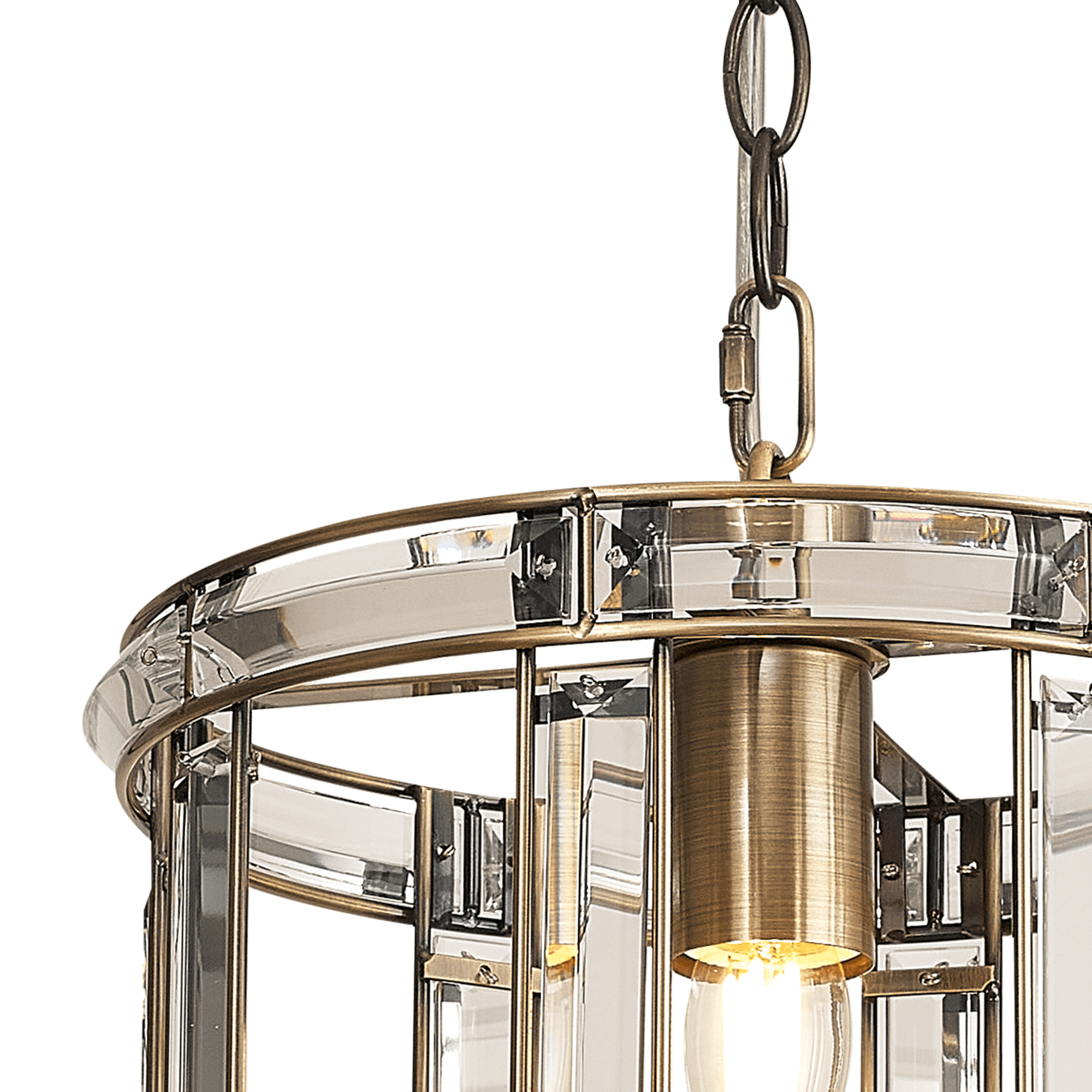 Luminosity Designs - Elsa Crystal Small Lantern - Pendant or Flush - Luminosity Designs Ltd