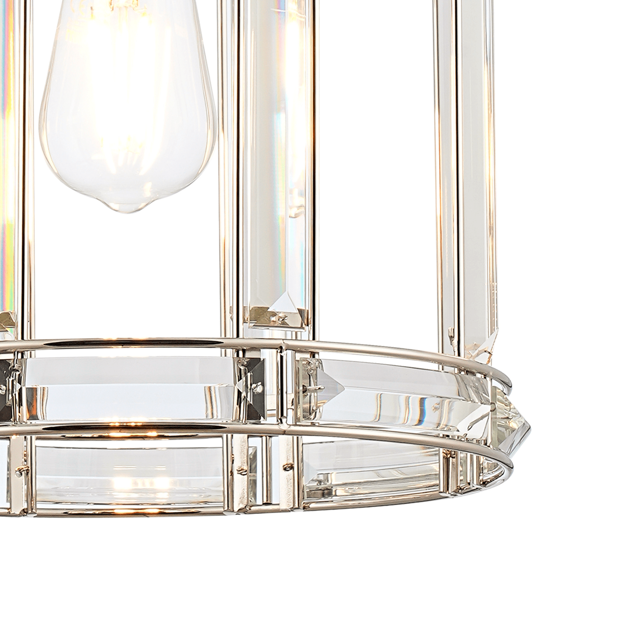 Luminosity Designs - Elsa Crystal Small Lantern - Pendant or Flush - Luminosity Designs Ltd