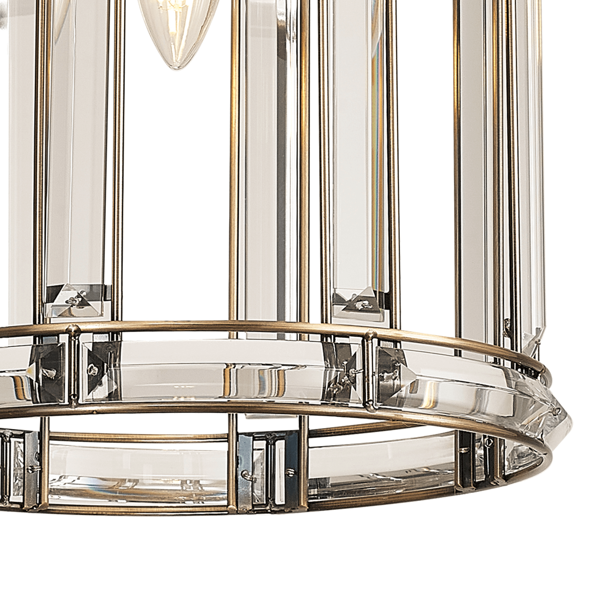 Luminosity Designs - Elsa Crystal Small Lantern - Pendant or Flush - Luminosity Designs Ltd