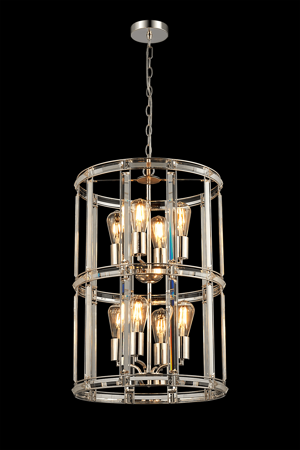Luminosity Designs - Elsa Medium Crystal Column Lantern - Luminosity Designs Ltd