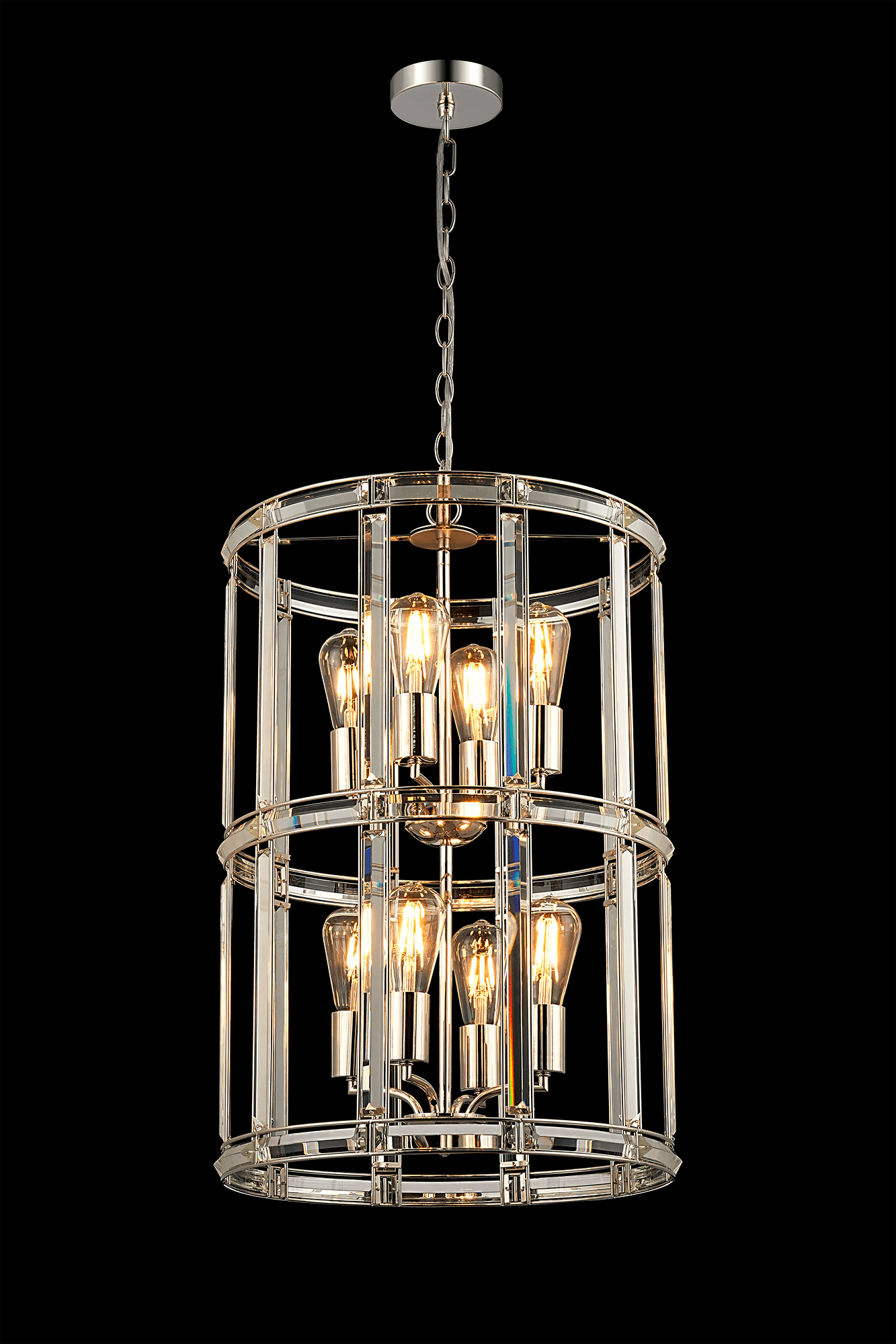 Luminosity Designs - Elsa Medium Crystal Column Lantern - Luminosity Designs Ltd