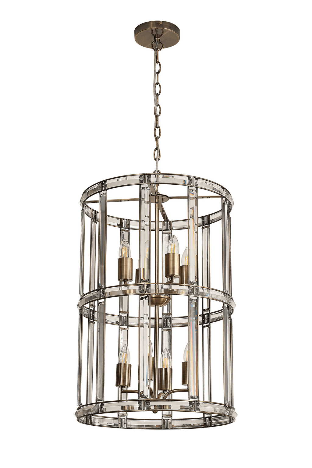 Luminosity Designs - Elsa Medium Crystal Column Lantern - Luminosity Designs Ltd