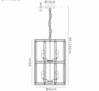 Luminosity Designs - Elsa Medium Crystal Column Lantern - Luminosity Designs Ltd