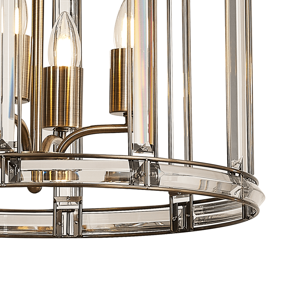 Luminosity Designs - Elsa Medium Crystal Column Lantern - Luminosity Designs Ltd