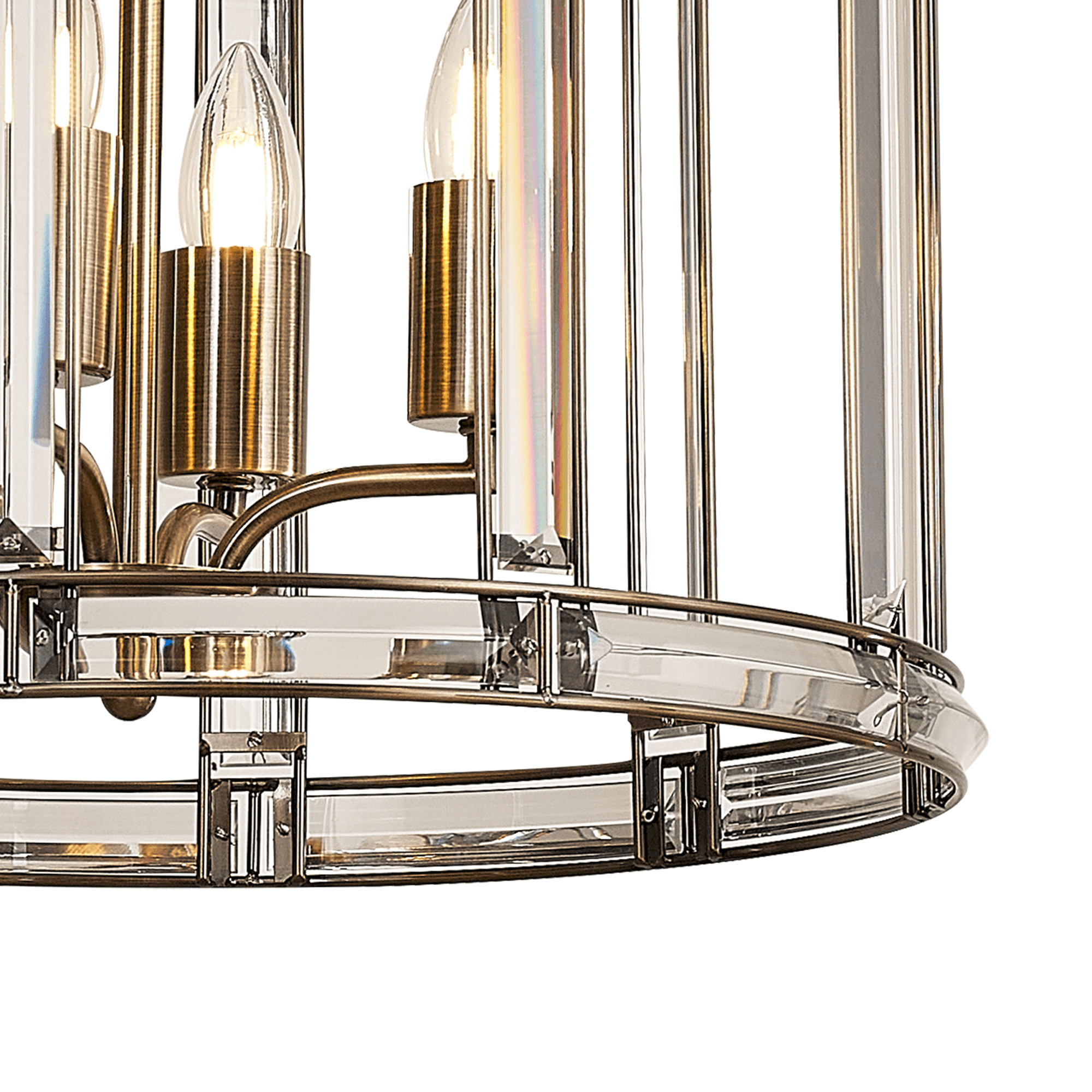 Luminosity Designs - Elsa Medium Crystal Column Lantern - Luminosity Designs Ltd