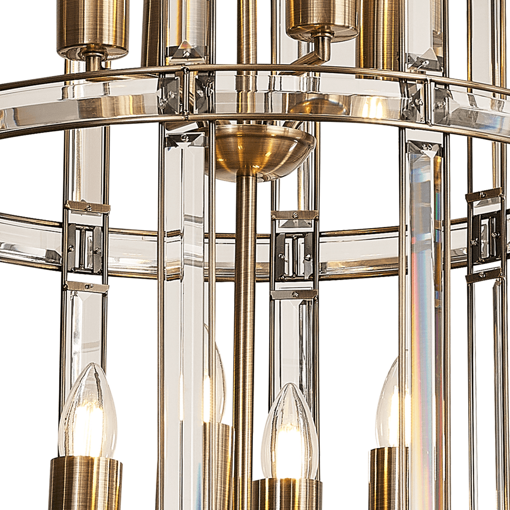 Luminosity Designs - Elsa Medium Crystal Column Lantern - Luminosity Designs Ltd