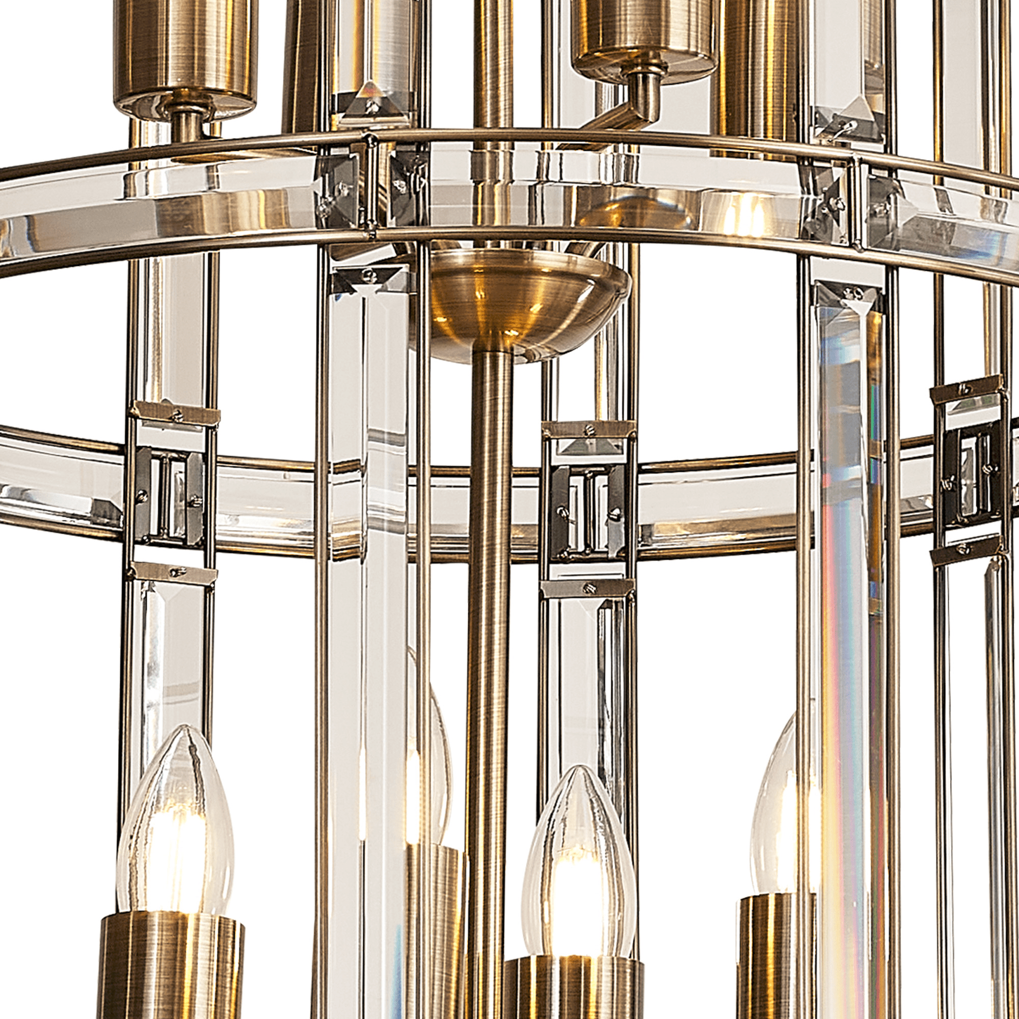 Luminosity Designs - Elsa Medium Crystal Column Lantern - Luminosity Designs Ltd