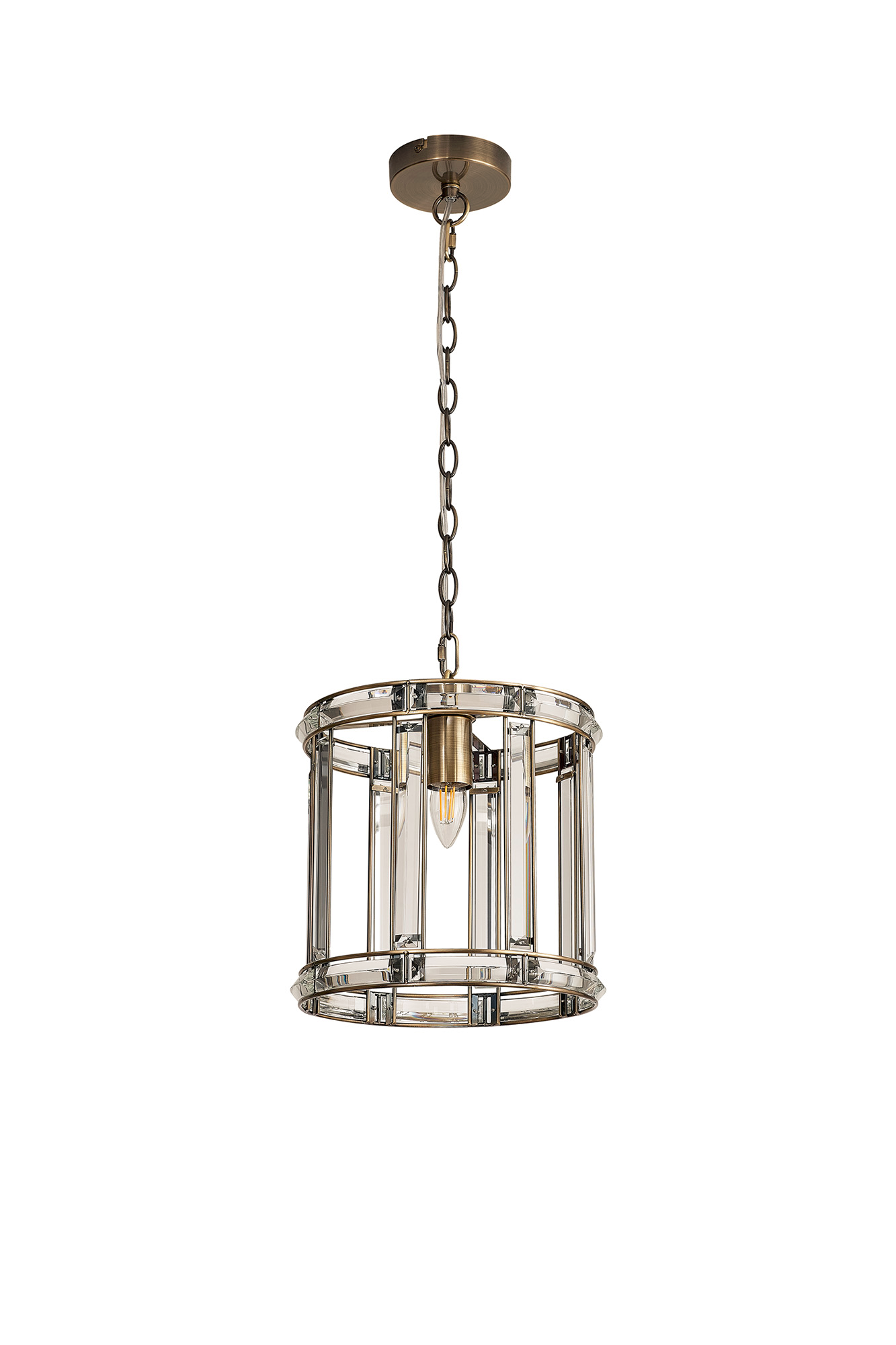 Elsa Crystal Small Lantern - Pendant or Flush