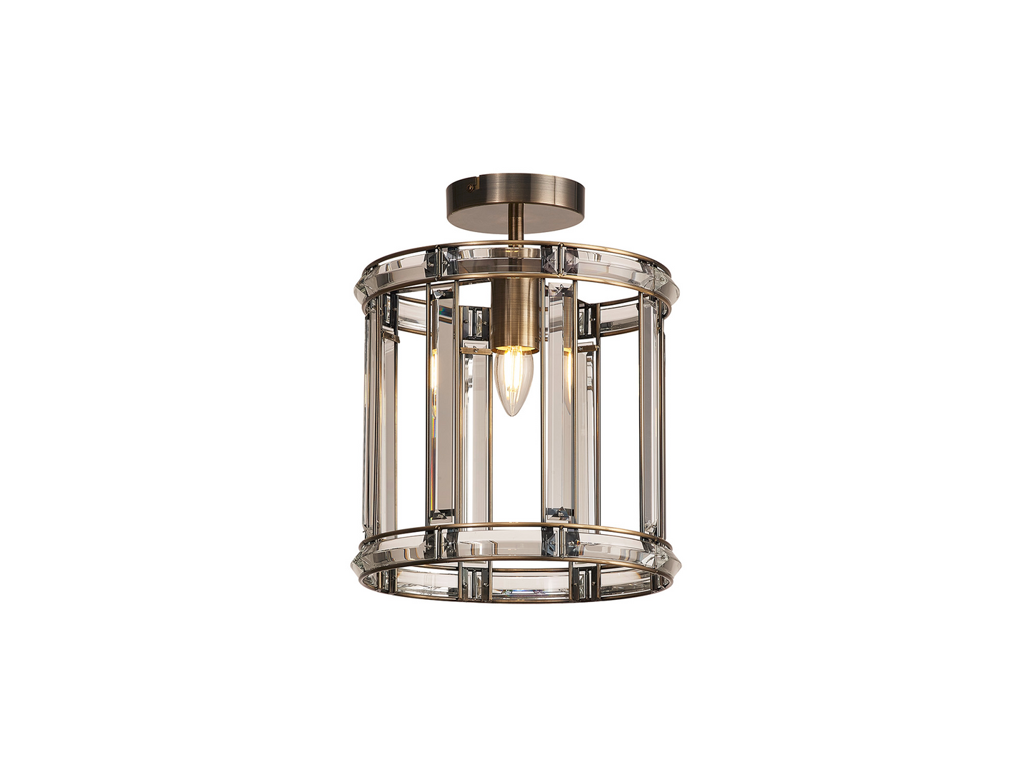 Elsa Crystal Small Lantern - Pendant or Flush