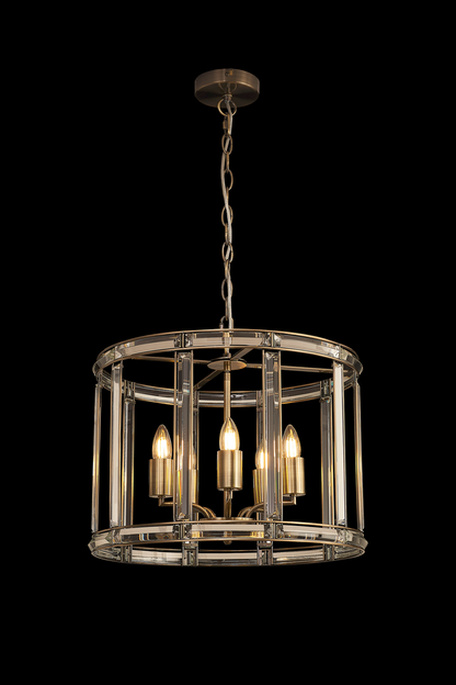 Elsa Crystal Lantern - Pendant or Flush