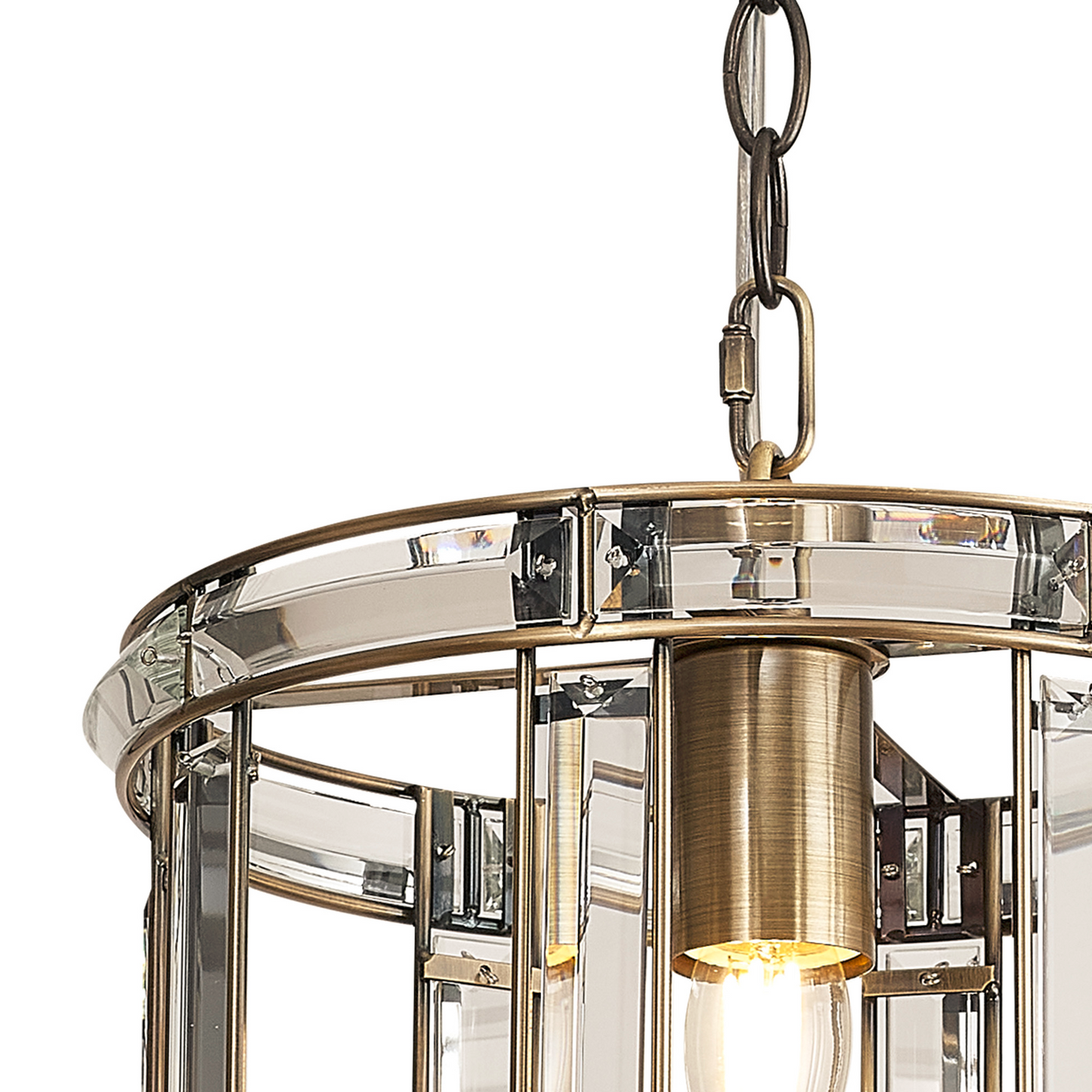 Elsa Crystal Small Lantern - Pendant or Flush