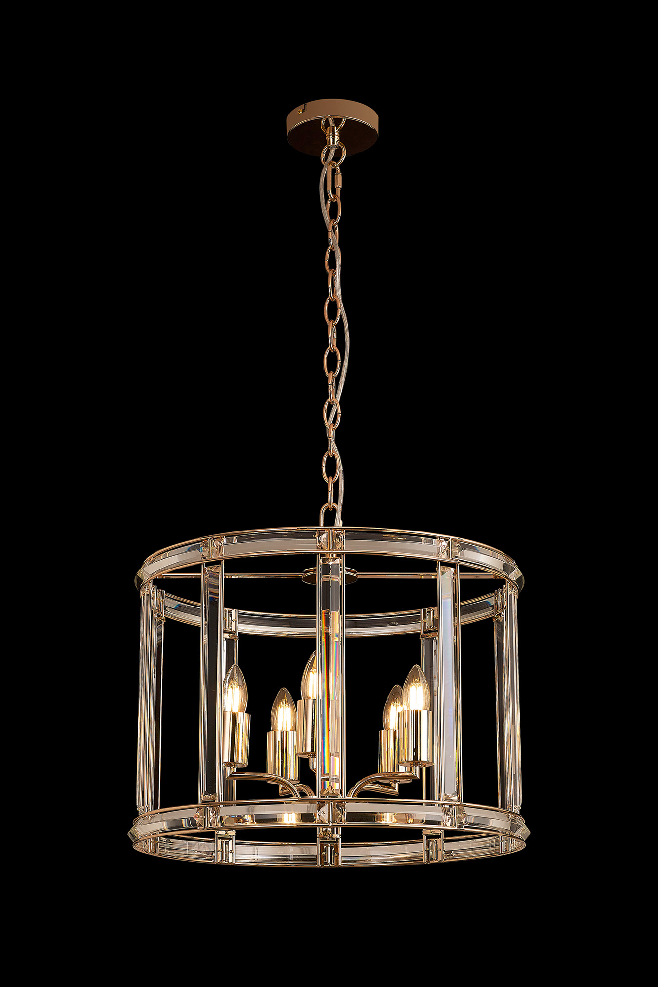 Elsa Crystal Lantern - Pendant or Flush