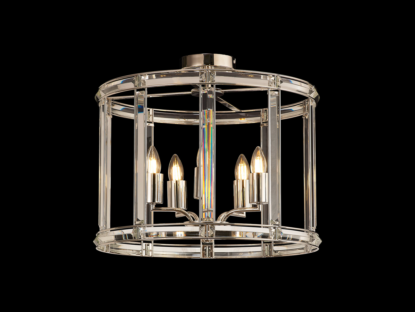 Elsa Crystal Lantern - Pendant or Flush