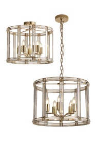 Elsa Crystal Lantern - Pendant or Flush