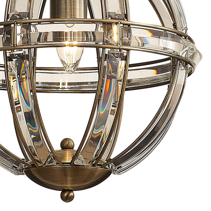 Elsa Crystal Small Globe Lantern