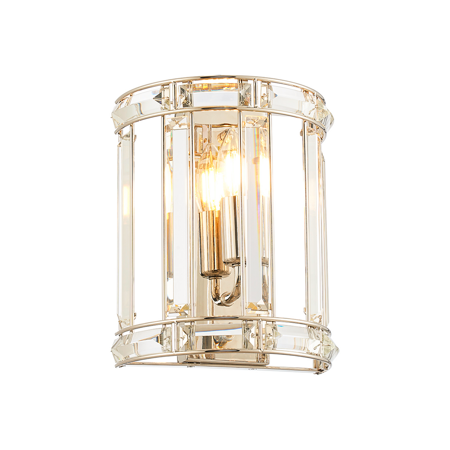 Elsa Crystal Curved Wall Light