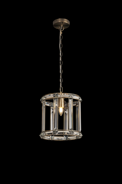 Elsa Crystal Small Lantern - Pendant or Flush