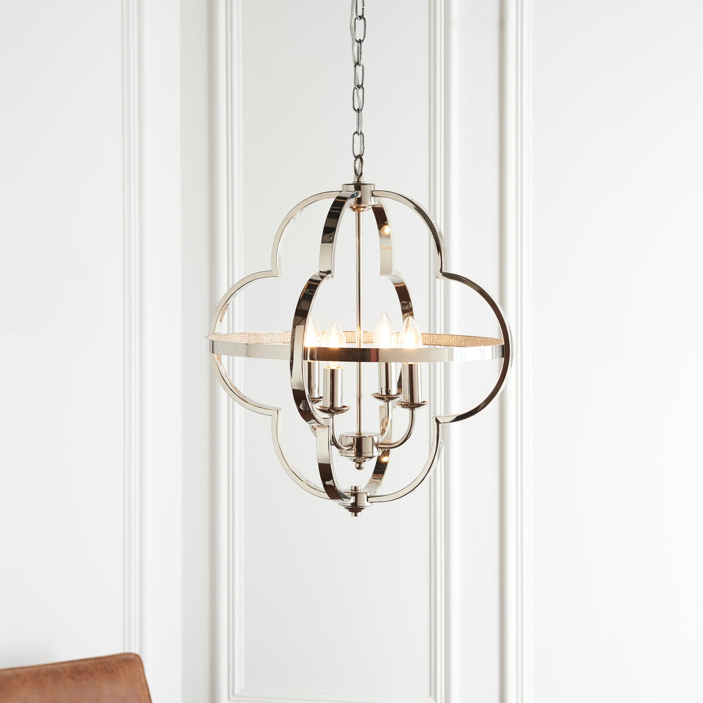 Eltham Chrome Lantern Pendant