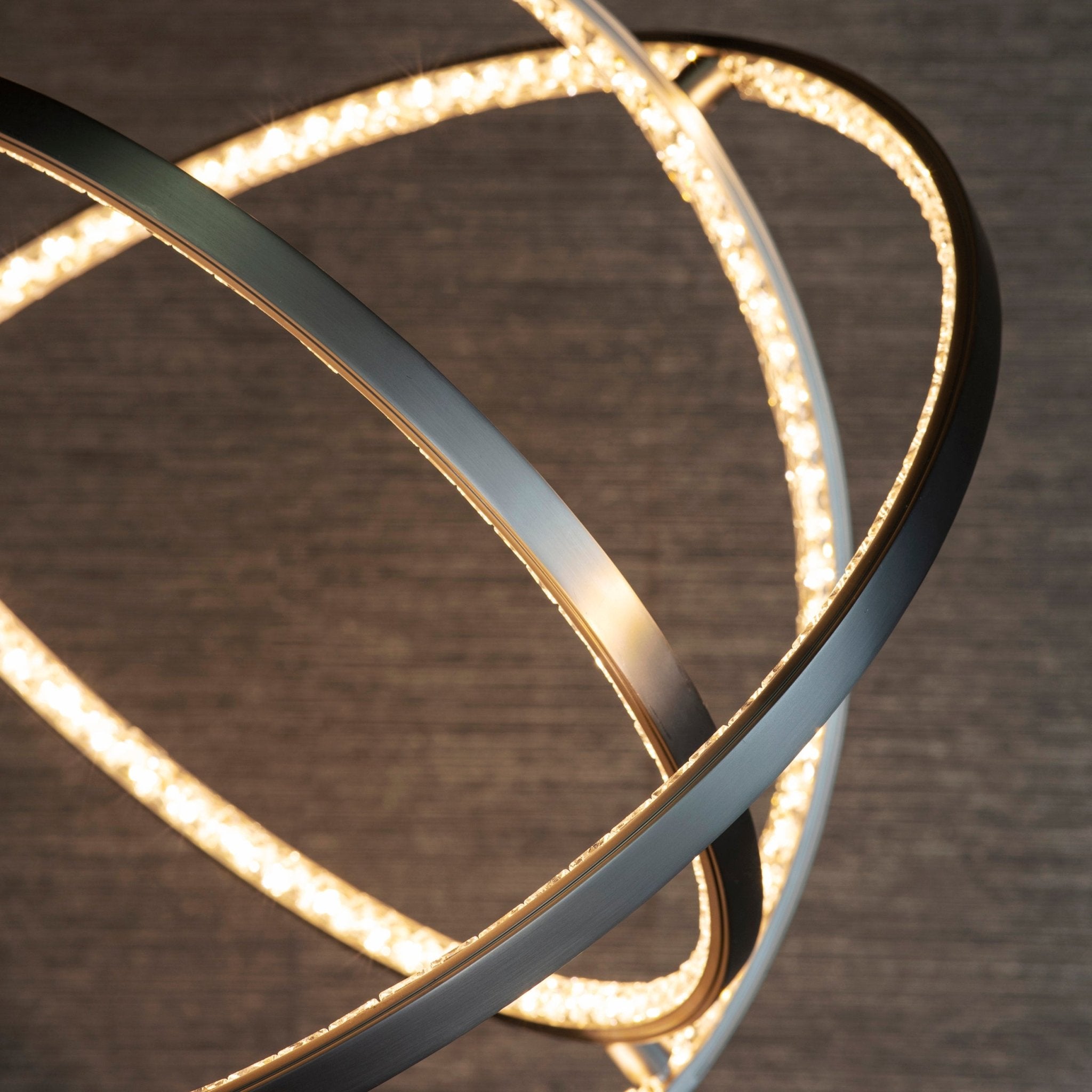 Endon - Eternity 3 Ring Crystal Pendant - Luminosity Designs Ltd