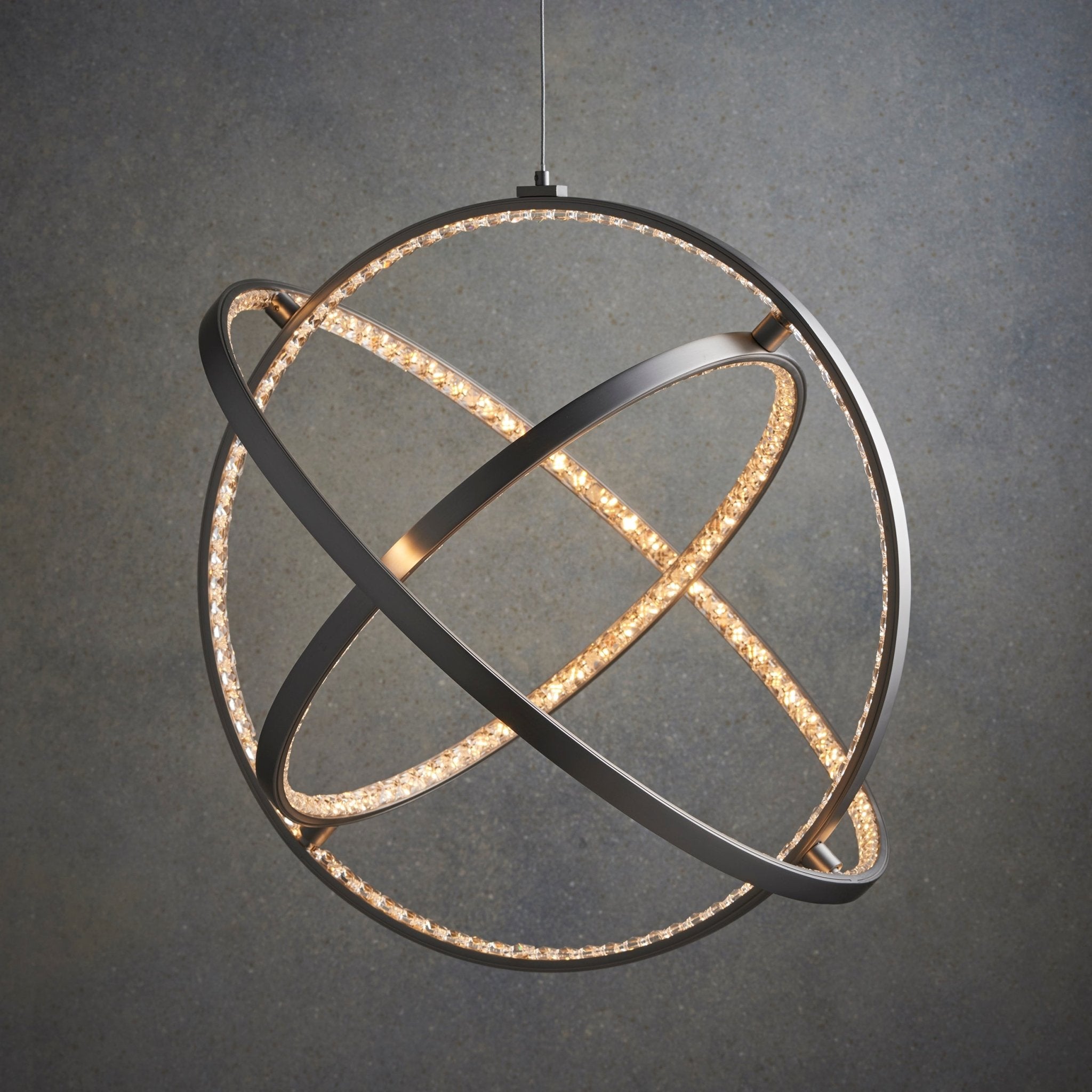 Endon - Eternity 3 Ring Crystal Pendant - Luminosity Designs Ltd