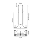 Luminosity Designs - Excalibur Traditional Square Medieval Style Candelabra Fitting - Luminosity Designs Ltd