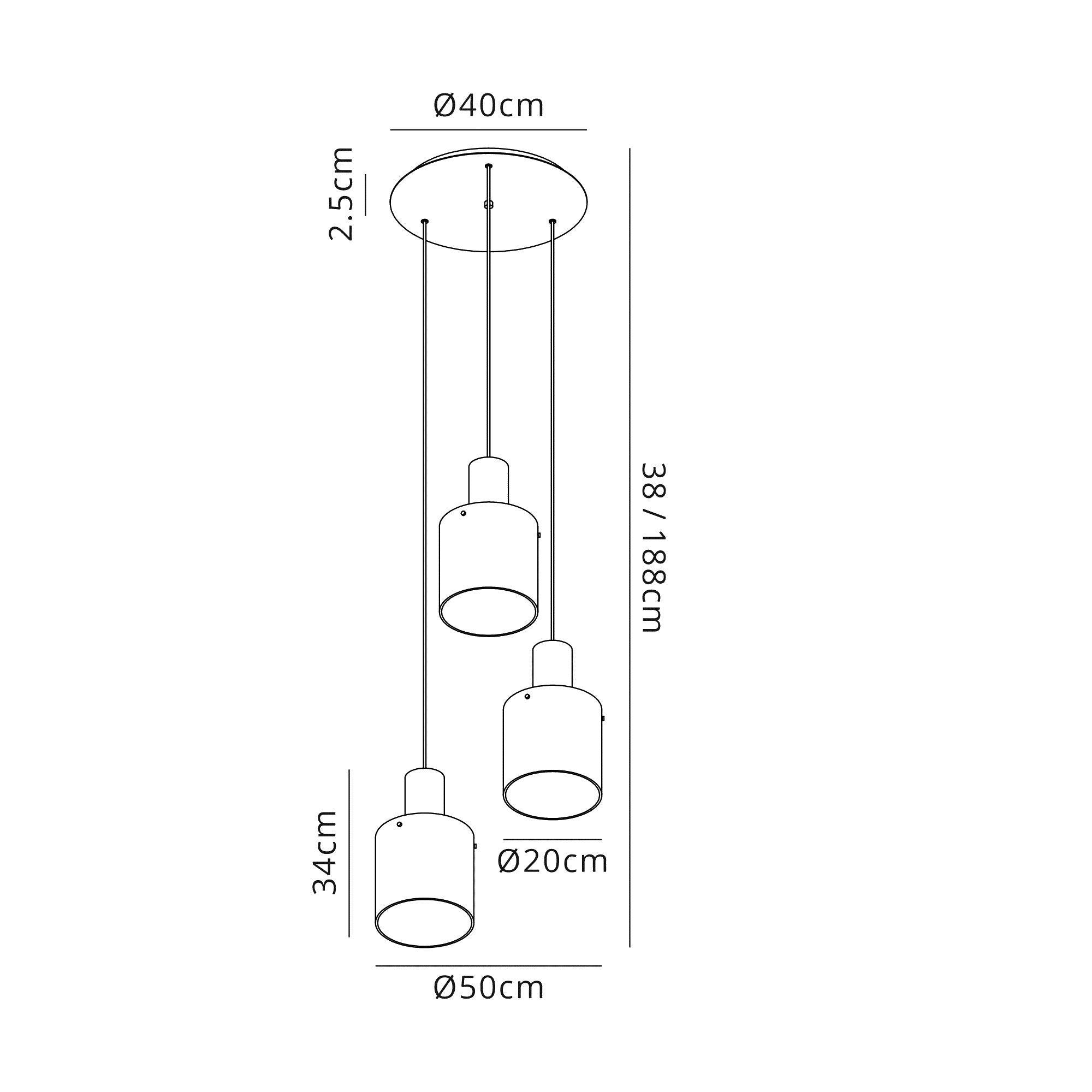 Luminosity Designs - Fae Multi Drop Circular Pendant - Luminosity Designs Ltd