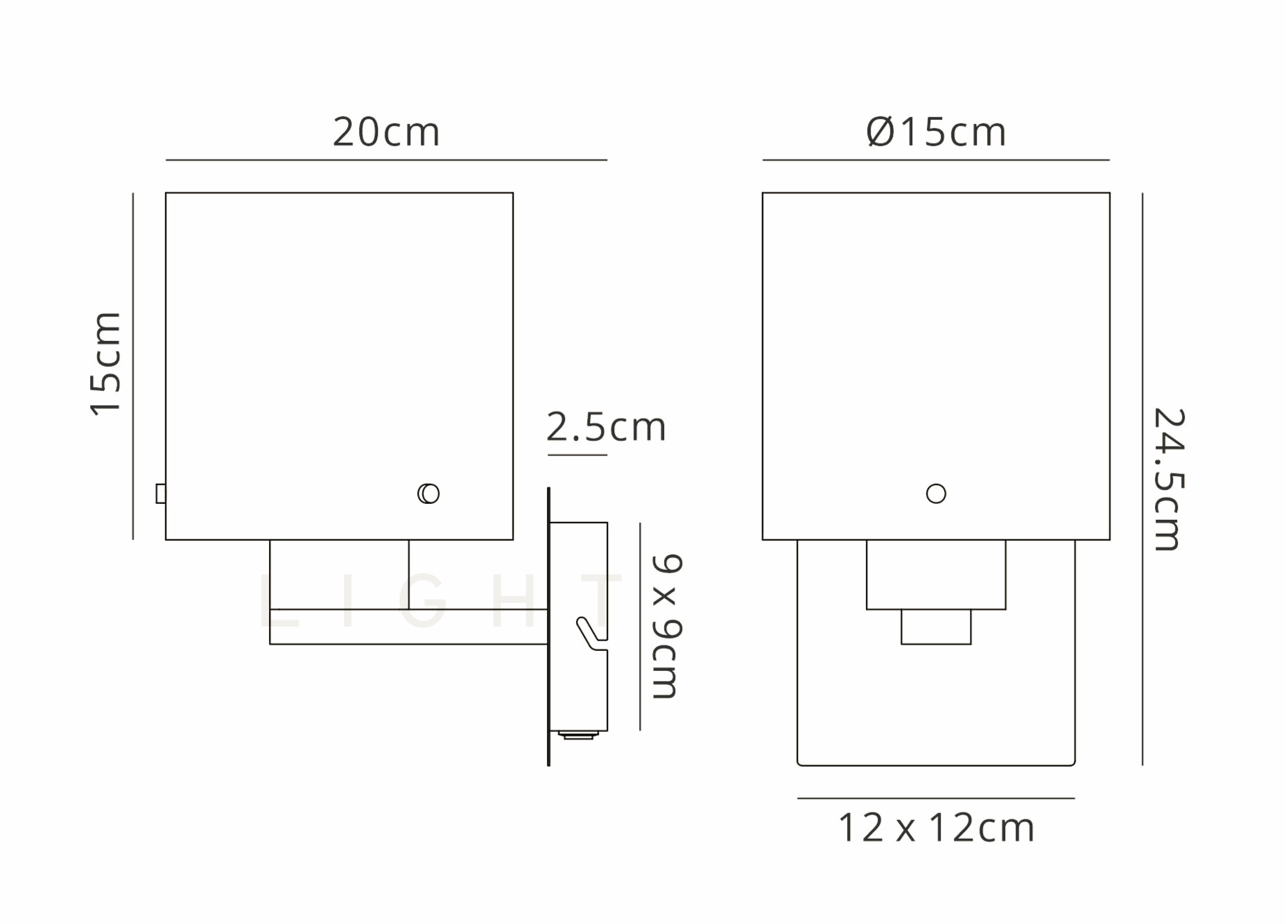 Luminosity Designs - Fae Switched Wall Light - EX DISPLAY - Luminosity Designs Ltd