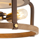 Luminosity Designs - Farmhouse Semi Flush Ceiling Light - Luminosity Designs Ltd