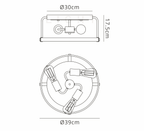 Luminosity Designs - Farmhouse Semi Flush Ceiling Light - Luminosity Designs Ltd