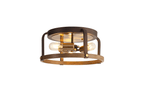 Luminosity Designs - Farmhouse Semi Flush Ceiling Light - Luminosity Designs Ltd