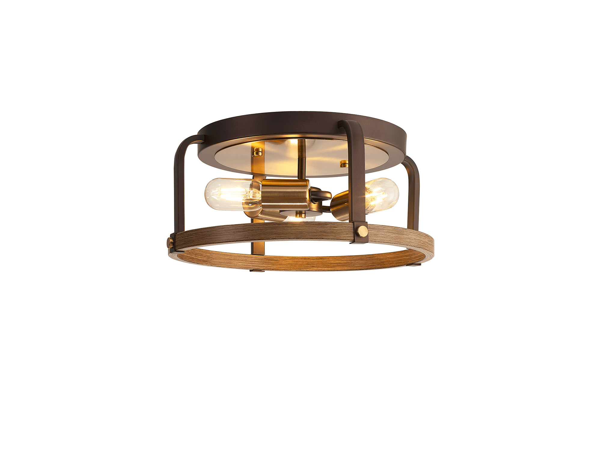 Luminosity Designs - Farmhouse Semi Flush Ceiling Light - Luminosity Designs Ltd