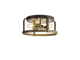 Luminosity Designs - Farmhouse Semi Flush Ceiling Light - Luminosity Designs Ltd