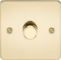 Knightsbridge - Flat Plate 1G 2 way 10 - 200W (5 - 150W LED) trailing edge dimmer - Luminosity Designs Ltd
