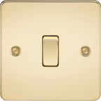 Knightsbridge - Flat Plate 1G Intermediate 2 Way Switch - Luminosity Designs Ltd