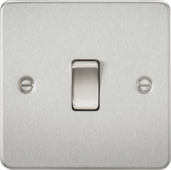 Knightsbridge - Flat Plate 20A 1G DP Appliance Switch - Luminosity Designs Ltd