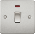 Knightsbridge - Flat Plate 20A 1G DP Appliance Switch With Neon - Luminosity Designs Ltd