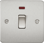 Knightsbridge - Flat Plate 20A 1G DP Appliance Switch With Neon - Luminosity Designs Ltd