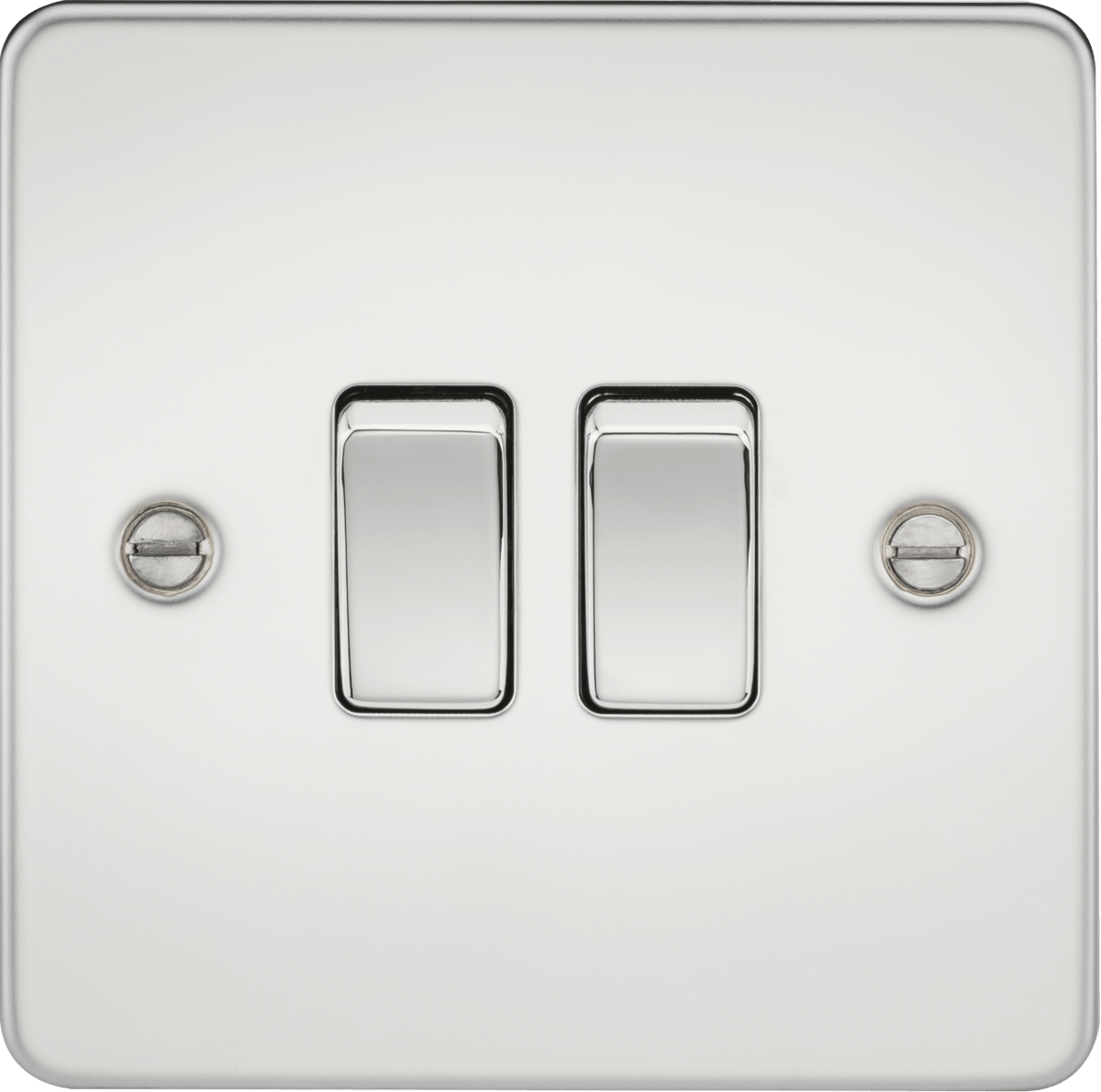 Knightsbridge - Flat Plate 2G 2 Way Switch - Luminosity Designs Ltd