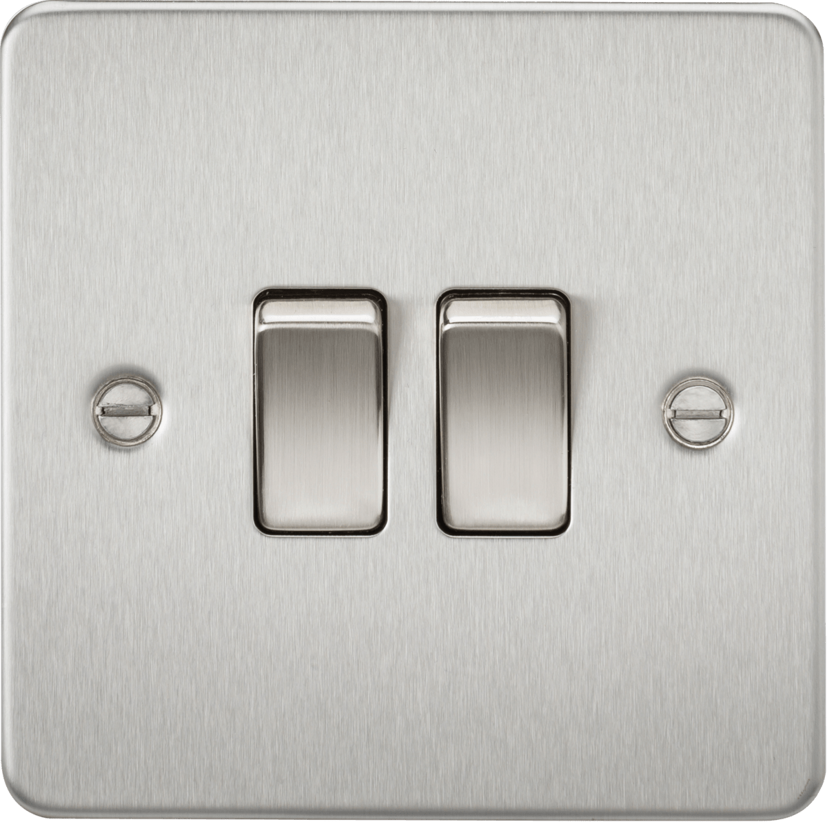 Knightsbridge - Flat Plate 2G 2 Way Switch - Luminosity Designs Ltd