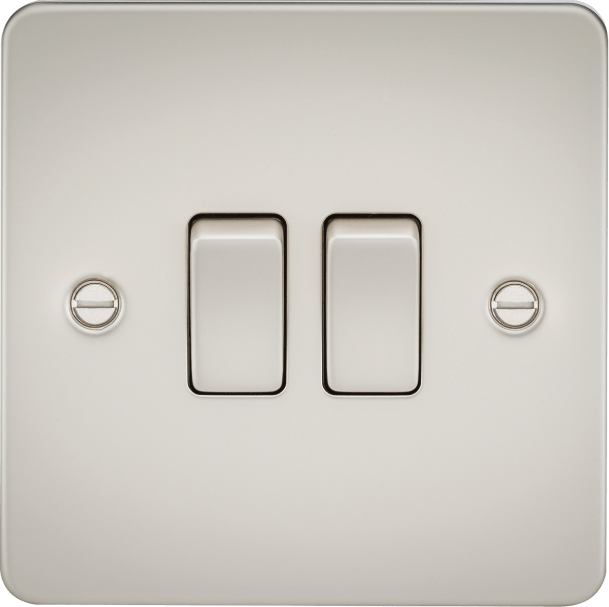 Knightsbridge - Flat Plate 2G 2 Way Switch - Luminosity Designs Ltd