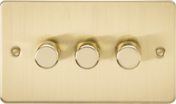 Knightsbridge - Flat Plate 3G 2 way 10 - 200W (5 - 150W LED) trailing edge dimmer - Luminosity Designs Ltd