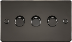 Knightsbridge - Flat Plate 3G 2 way 10 - 200W (5 - 150W LED) trailing edge dimmer - Luminosity Designs Ltd