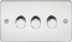 Knightsbridge - Flat Plate 3G 2 way 10 - 200W (5 - 150W LED) trailing edge dimmer - Luminosity Designs Ltd