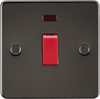 Knightsbridge - Flat Plate 45A Cooker Switch - Luminosity Designs Ltd