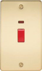 Knightsbridge - Flat Plate 45A Cooker Switch - Luminosity Designs Ltd