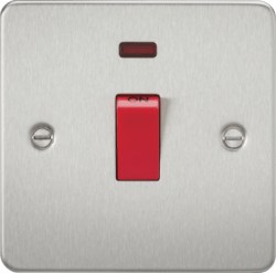 Knightsbridge - Flat Plate 45A Cooker Switch - Luminosity Designs Ltd