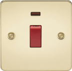 Knightsbridge - Flat Plate 45A Cooker Switch - Luminosity Designs Ltd
