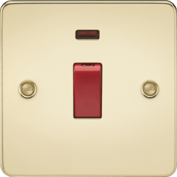 Knightsbridge - Flat Plate 45A Cooker Switch - Luminosity Designs Ltd