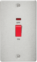 Knightsbridge - Flat Plate 45A Cooker Switch - Luminosity Designs Ltd