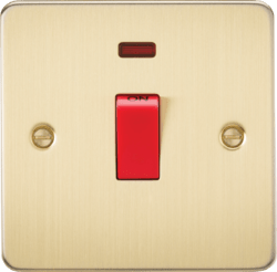 Knightsbridge - Flat Plate 45A Cooker Switch - Luminosity Designs Ltd